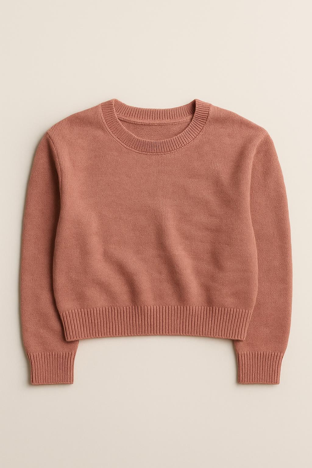Cropped Knit Warm-Up
