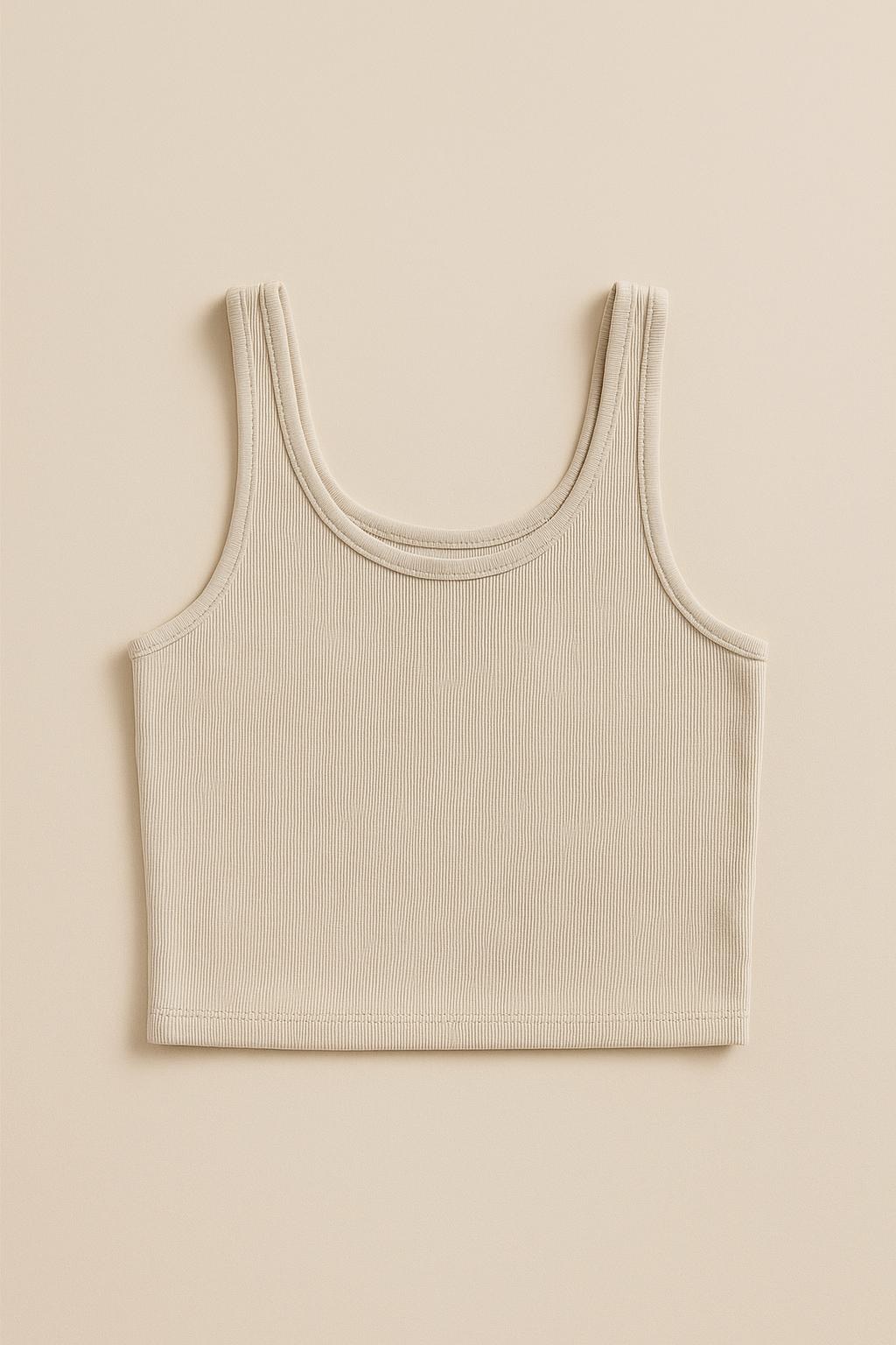Cropped Rib Tank